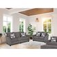 Moore Furniture Eastbrook Stationary Sofa and Loveseat Set in Shasta Charcoal, , large