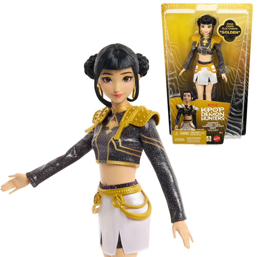 Kpop Demon Hunter Zoey "Golden" Singing Fashion Doll, , large