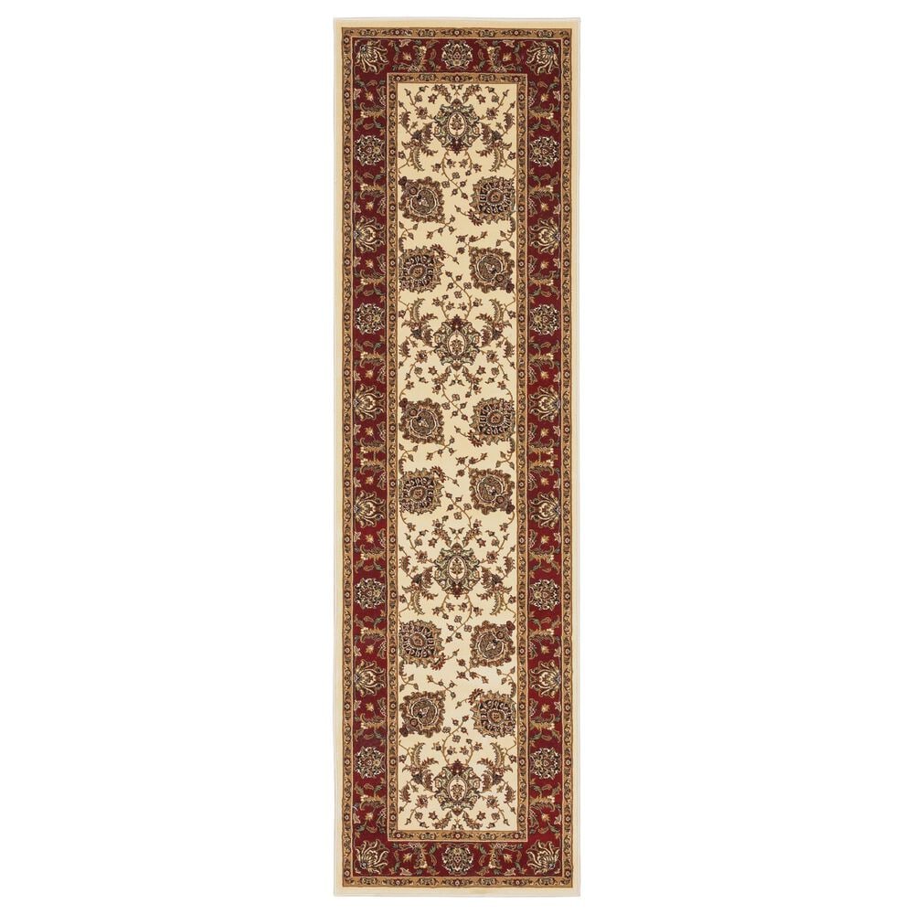 Oriental Weavers Ariana 2"7" x 9"4" Ivory and Red Runner, , large