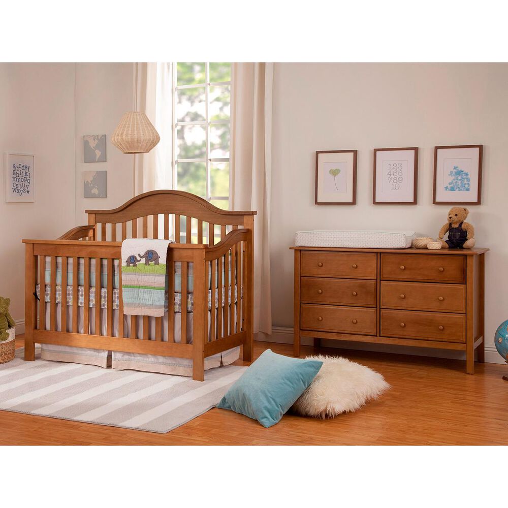 DaVinci Jayden 6 Drawer Dresser in Chestnut Nebraska Furniture Mart