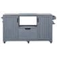 HOMLUX 67" Outdoor Kitchen Island with Stainless Steel Top in Grey, , large