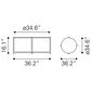 Zuo Modern McBride Coffee Table in Gray and Black, , large
