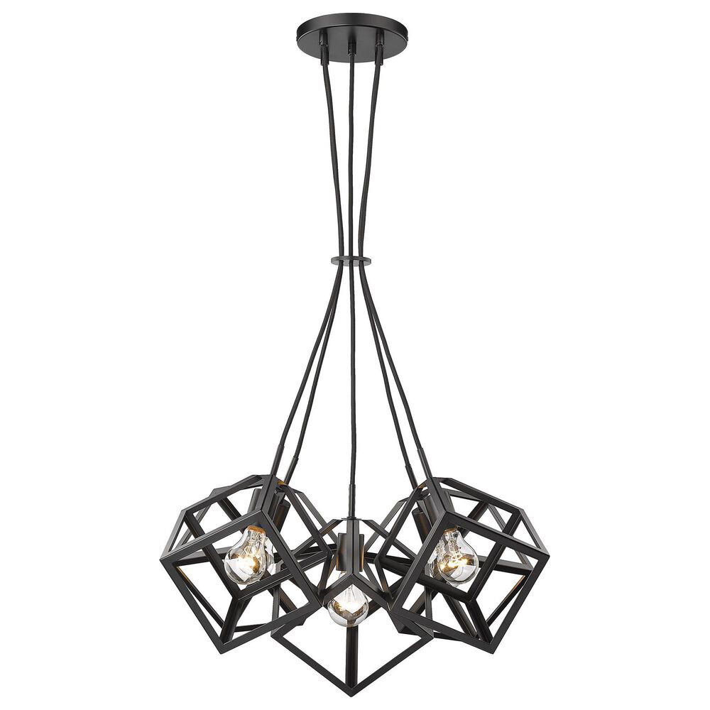 Golden Lighting Cassio 5-Light Pendant in Matte Black, , large