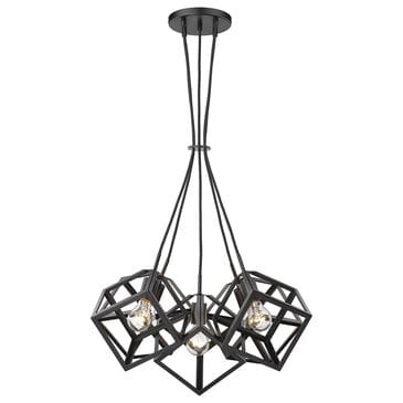 Golden Lighting Cassio 5-Light Pendant in Matte Black, , large