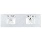 James Martin Vanities Breckenridge 72" Double Bathroom Vanity in Light Natural Oak with 3 cm Carrara White Marble Top and Rectangular Sinks, , large