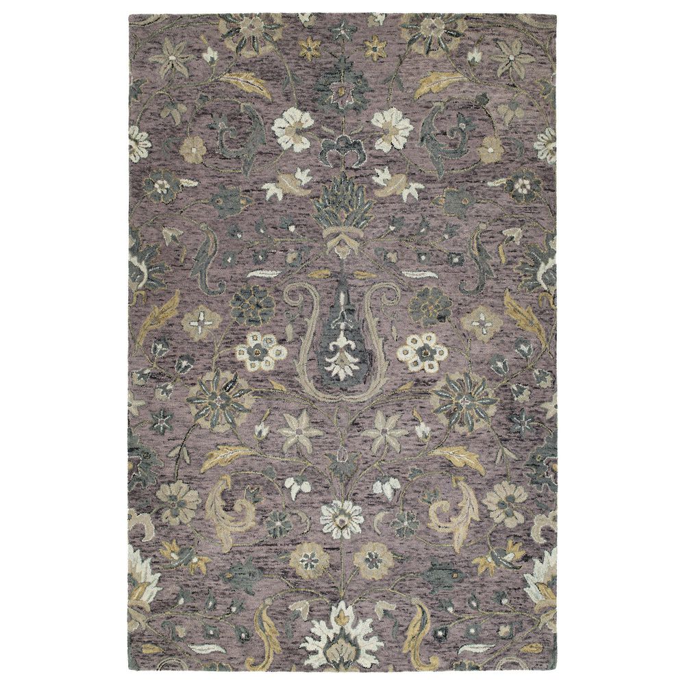 Kaleen Rugs Chancellor 10" x 14" Lilac, Plum, Ivory, Taupe and Wheat Area Rug, , large