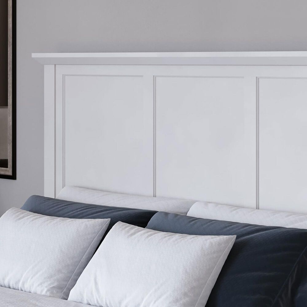 Urban Home Grace Queen Panel Bed in Snowfall White, , large