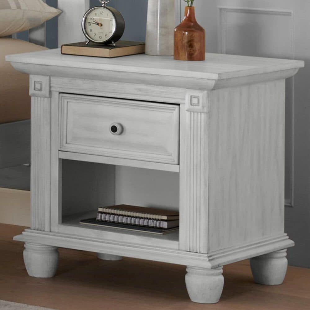 Oxford Baby London Lane 1-Drawer Nightstand in Vintage White, , large