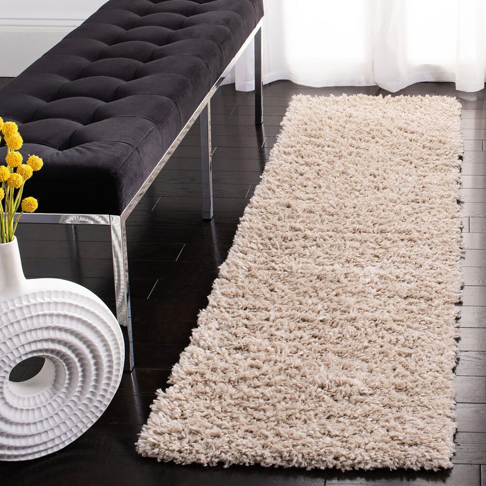Safavieh August Shag AUG200D 2&#39; x 13&#39; Beige Runner, , large