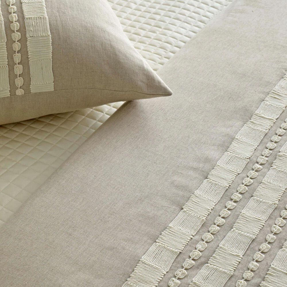 Ann Gish Echelon 24" x 24" Square Throw Pillow in Natural, , large