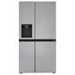 LG 22.5 Cu. Ft. Side-By-Side Counter-Depth Refrigerator in Stainless Look, , large
