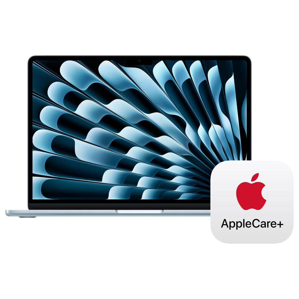 Apple 13" MacBook Air | Apple M5 Chip - 10-core CPU and 10-core GPU - 16GB RAM - 1TB SSD in Sky Blue with 3-Year AppleCare+, , large