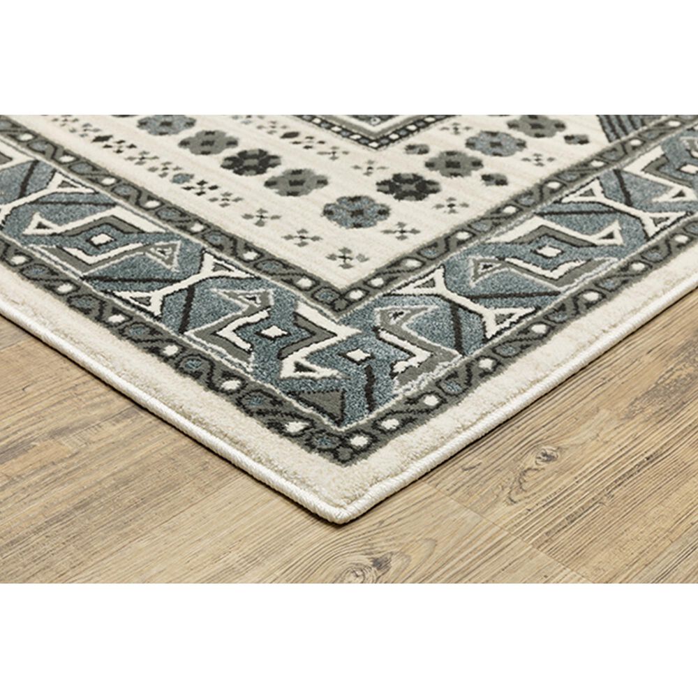 Oriental Weavers Raylan RAY01 9&#39;10&quot; x 12&#39;10&quot; Grey Area Rug, , large