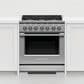 Fisher & Paykel 30" Freestanding Natural Gas Range with 5 Burners in Stainless Steel, , large