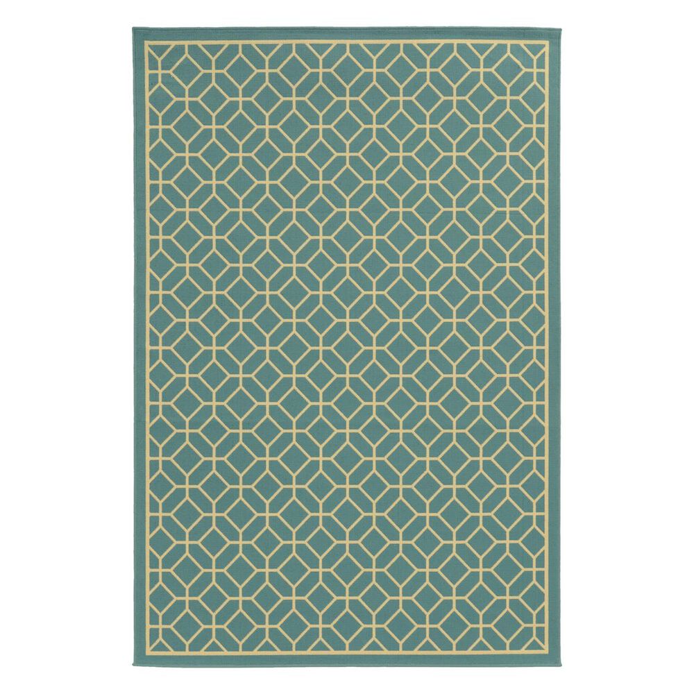 Oriental Weavers Riviera 4771E 5"3" x 7"6" Blue Area Rug, , large