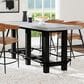 Classic Home Ojai Counter Height Table in Antique Gray and Black - Table Only, , large