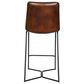Home Trends & Design Essex Morgan Counter Stool with Chestnut Cushion in Black, , large