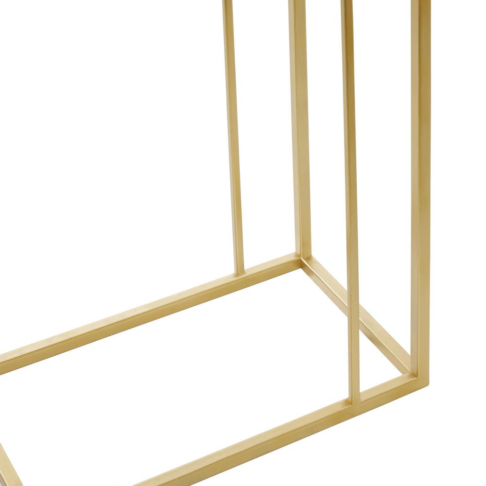 Uma Enterprises 25&quot; Contemporary Accent Table in Gold, , large