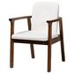 Baxton Studio Miyagi Arm Chair in Walnut Brown, , large