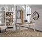 Ashley Realyn 3-Drawer Home Office Desk in White and Brown, , large
