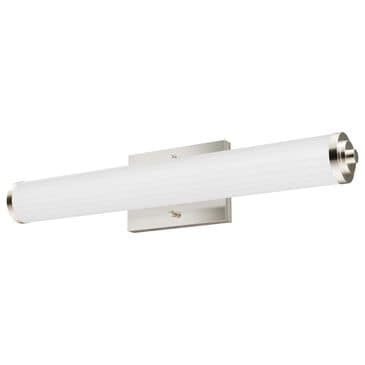 Hunter Holly Grove 24" 2-Light Vanity with Cased White Shade in Brushed Nickel, , large