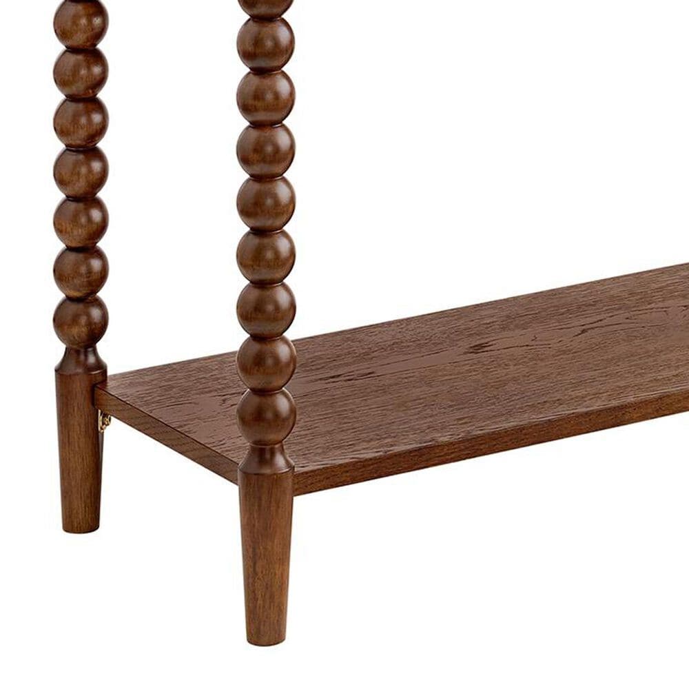 Forma &amp; Co Turn Wood Sofa Table in Cocoa Brown, , large