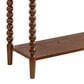 Forma & Co Turn Wood Sofa Table in Cocoa Brown, , large