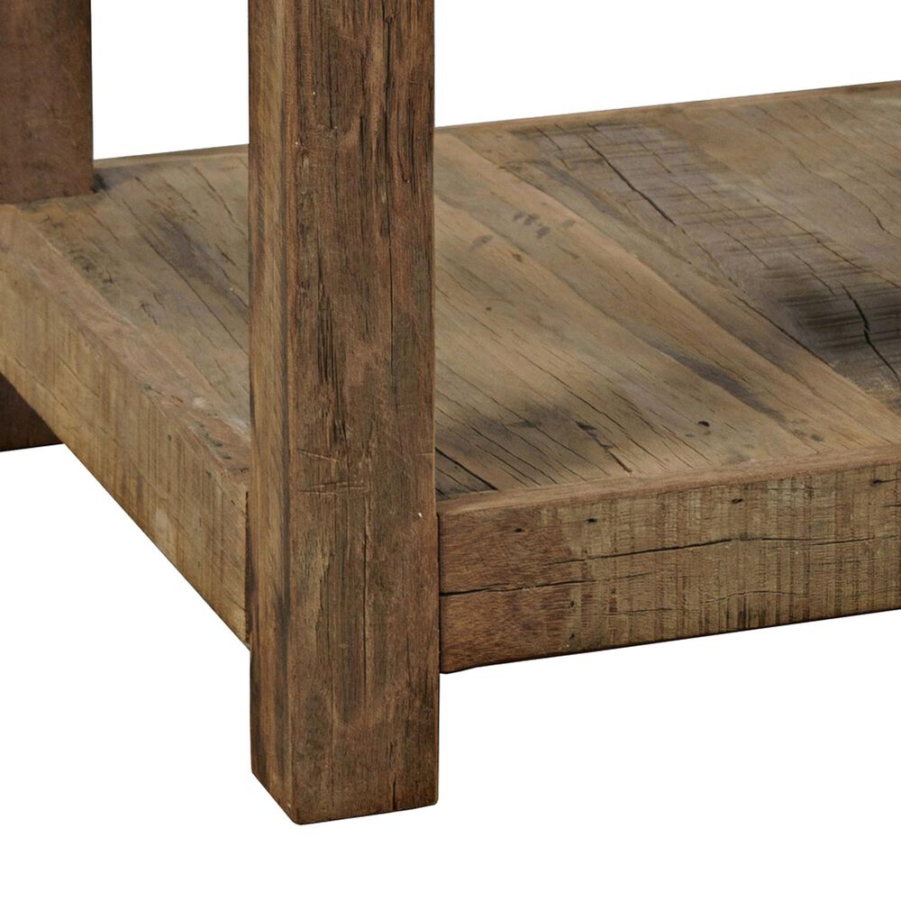 Waltham Reclamation 1-Shelf End Table in Brown, , large