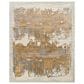 Surya Opulence Sterling Grey, Prairie Dust, Metallic Silver, Nickel and Light Silver 6" x 9" Area Rug, , large