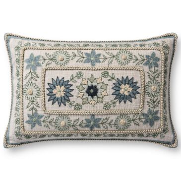 Loloi 13" x 21" Lumbar Throw Pillow in Blue and Multicolor, , large