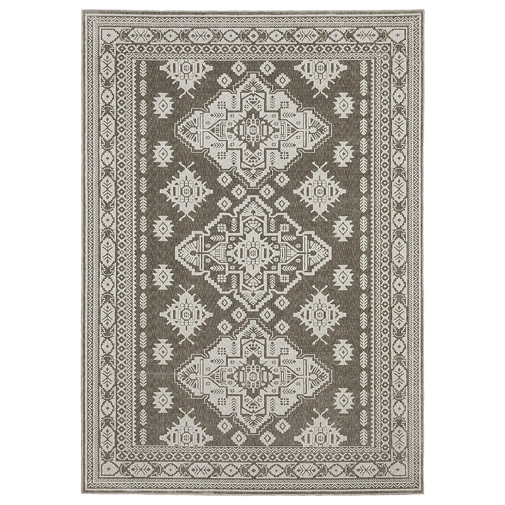 Oriental Weavers Intrigue INT06 5"3" x 7"6" Grey Area Rug, , large