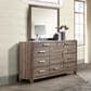 New Heritage Design Harrisburg Dresser Mirror in Walnut Brown, , large
