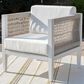 Linon Home Decor Claiborne Patio Arm Chair in Soft White, , large