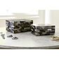 Ashley Ellford Decorative Box in Black, Brown and Cream (Set of 2), , large