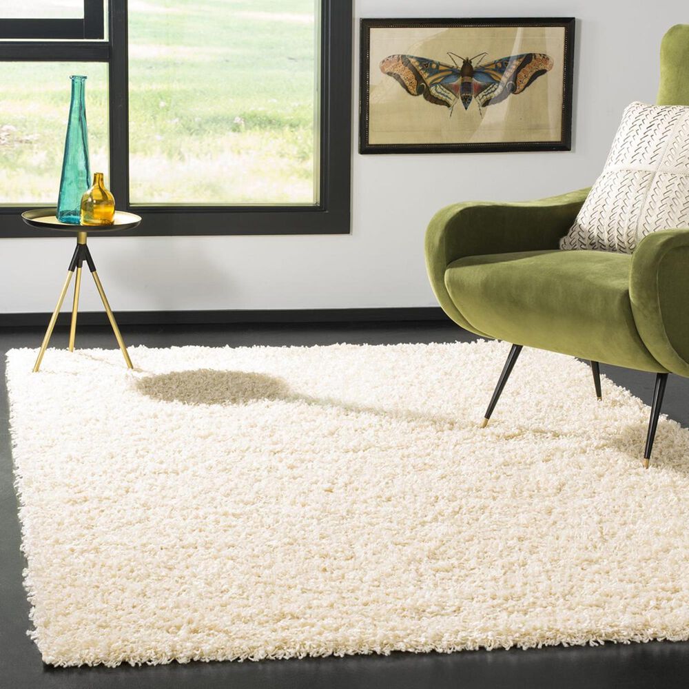 Safavieh Florida Shag SGA119I-10 10" x 14" Ivory Area Rug, , large