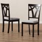 Baxton Studio Sylvia Side Chair in Dark Brown (Set of 2), , large