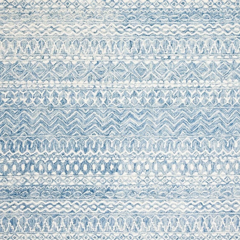 Safavieh Micro-Loop MLP502M 3&#39; x 5&#39; Blue and Ivory Area Rug, , large