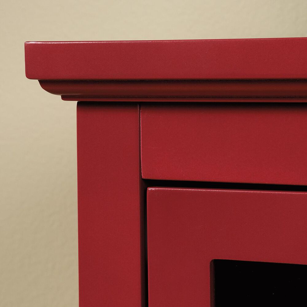 Studio Edge Barrister Lane Display Cabinet in Berry Red, , large