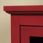 Studio Edge Barrister Lane Display Cabinet in Berry Red, , large