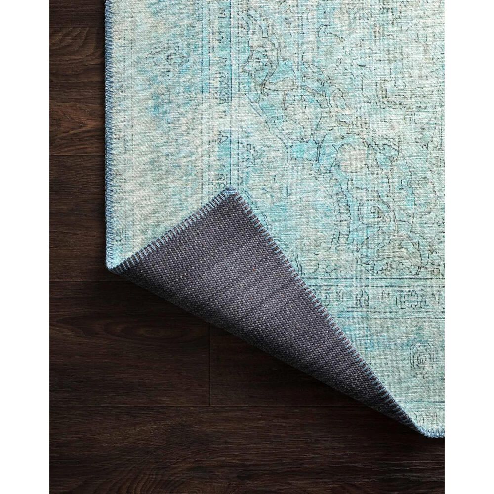 Loloi Loren LQ-08 2&#39;6&quot; x 7&#39;6&quot; Aqua Runner, , large