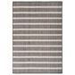 Nourison Positano POS03 Charcoal and Ivory 6" x 9" Indoor/Outdoor Area Rug, , large