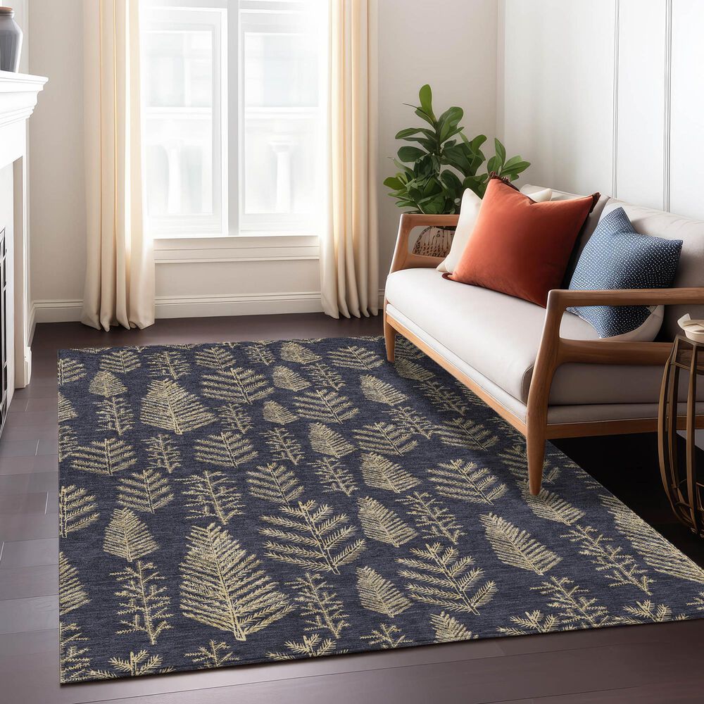 Dalyn Rug Company Wonderland WN21 3&#39; x 5&#39; Black Indoor/Outdoor Area Rug, , large