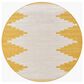 Surya Eagean EAG-2437 Mustard and Ivory 7"10" Round Indoor/Outdoor Area Rug, , large