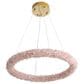 Golden Lighting Corallo 22" 1-Light LED Chandelier with Coral Shade in Gold, , large