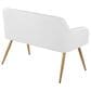 Lumisource Daniella Upholstered Bench in Gold, , large