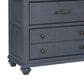 Legends Furniture Americana 2-Drawer Lateral File in Corduory Blue and Brown, , large