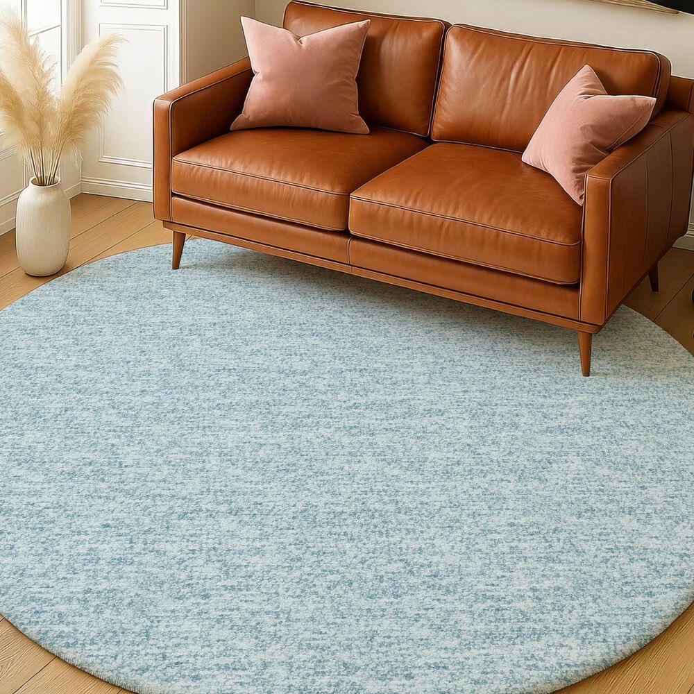 Dalyn Rug Company Voyage VY2 Sky 8' Round Area Rug, , large