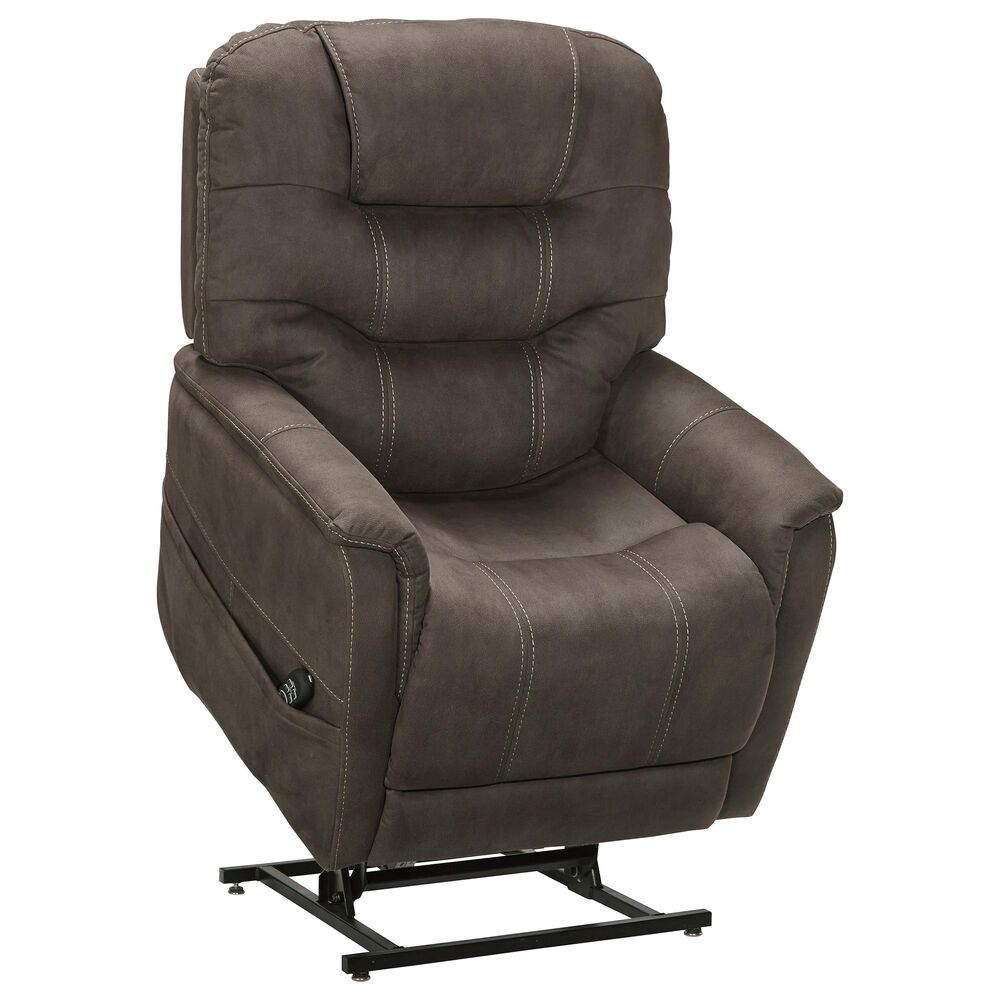 Signature Design by Ashley Ballister Power Lift Recliner with Power Headrest and Lumbar in Espresso, , large