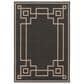 Surya Alfresco 5"11" x 8"10" Black, Brown and Beige Indoor/Outdoor Area Rug, , large