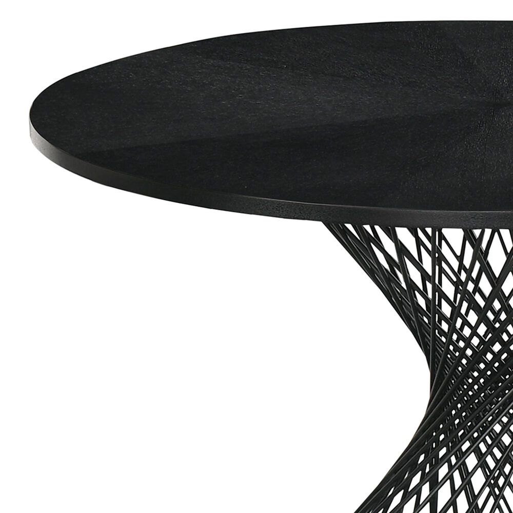 Blue River Cirque and Lima 5-Piece Round Dining Set in Black, , large